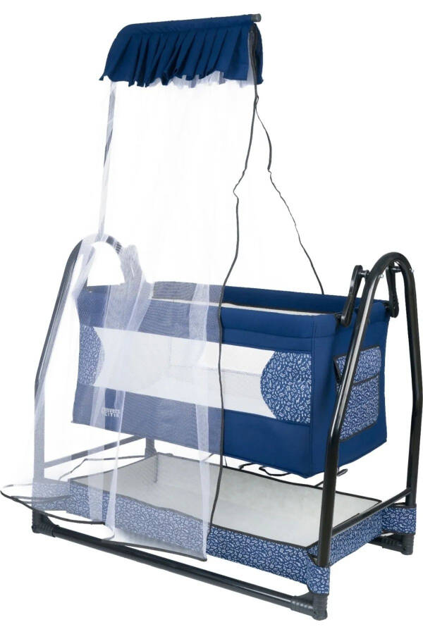 Rocking Baby Cradle Mosquito Net with Canopy Baby Crib Fixable - 1
