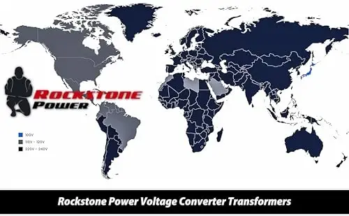 ROCKSTONE POWER 2000 Watt Voltage Converter Transformer - Heavy Duty Step Up/Down AC 110V/120V/220V/240V Power Converter - Circuit Breaker Protection – DC 5V USB Port - CE Certified [3-Year Warranty] - 5