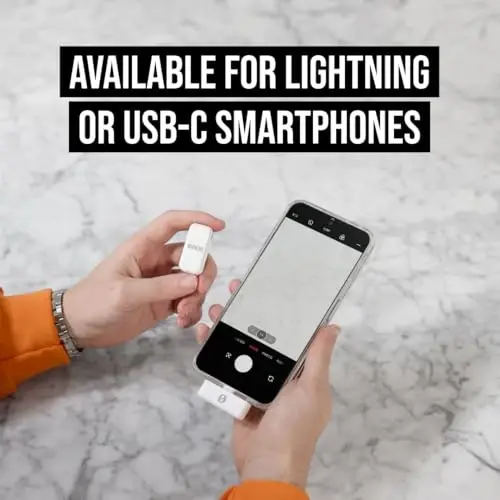 RØDE Wireless Micro - Compact Wireless Microphone, Two Mics with Charge Case for Smartphone Content Creation - USB-C, White - 4