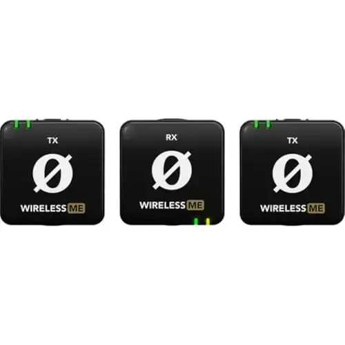 RØDE Wireless ME Dual Set, Сверхкомпактная беспроводная микрофонная система со встроенными микрофонами, технологией GainAssist и радиусом действия 100 м для создания фильмов, интервью и контента (черный) - 4