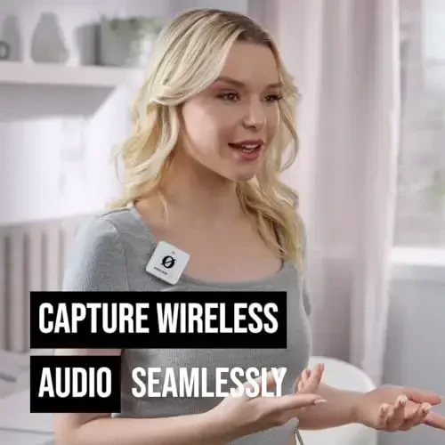 RØDE Wireless ME Dual Set Ultra-Compact Wireless Microphone System with Built-in Microphones, GainAssist Technology and 100m Range for Filmmaking, Interviews and Content Creation (White) - 4