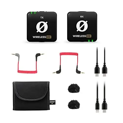 RØDE Wireless ME, Film Yapımı, Röportajlar ve İçerik Oluşturma için Dahili Mikrofonlar, GainAssist Teknolojisi ve 100 m Menzil ile Ultra Kompakt Kablosuz Mikrofon Sistemi, Wireless ME - RODE (1)