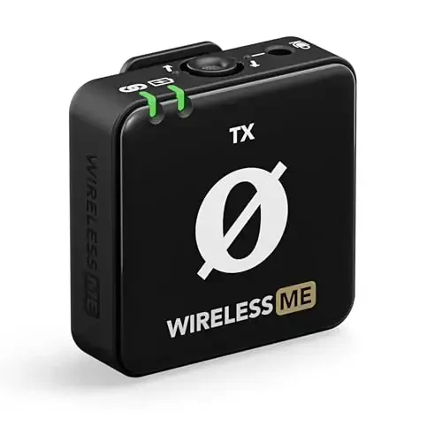 RØDE Wireless ME Dual Set Ultra-Compact Wireless Microphone System with Built-in Microphones, GainAssist Technology and 100m Range for Filmmaking, Interviews and Content Creation (Black) - 2