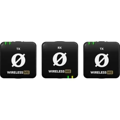 RØDE Wireless ME İkili Seti, Dahili Mikrofonlara Sahip Ultra Kompakt Kablosuz Mikrofon Sistemi, GainAssist Teknolojisi ve Film Yapımı, Röportajlar ve İçerik Oluşturma İçin 100 m Menzil (Siyah) - RODE (1)