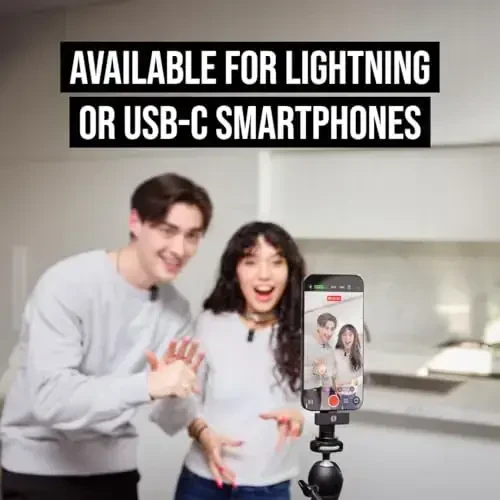 RØDE Wireless Micro - Akıllı Telefonlar uchun ikkita Mikrofon va Zaryad Qutisi bor Kichik Haqmda Simsiz Mikrofon - Lightning, Qora - 3