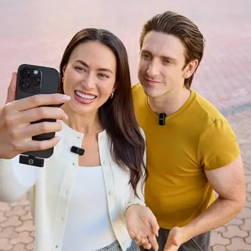 RØDE Wireless Micro - Compact Wireless Microphone, Two Mics with Charge Case for Smartphone Content Creation - USB-C, Black - 5