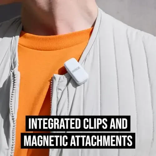 RØDE Wireless Micro - Compact Wireless Microphone, Two Mics with Charge Case for Smartphone Content Creation - USB-C, White - 5