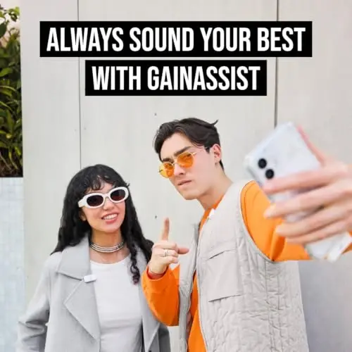 RØDE Wireless Micro - Compact Wireless Microphone, Two Mics with Charge Case for Smartphone Content Creation - USB-C, White - 2