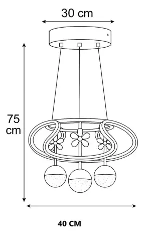 Rodin 4-way Silver White Power Led Pendant Led Chandelier-Gray - 5