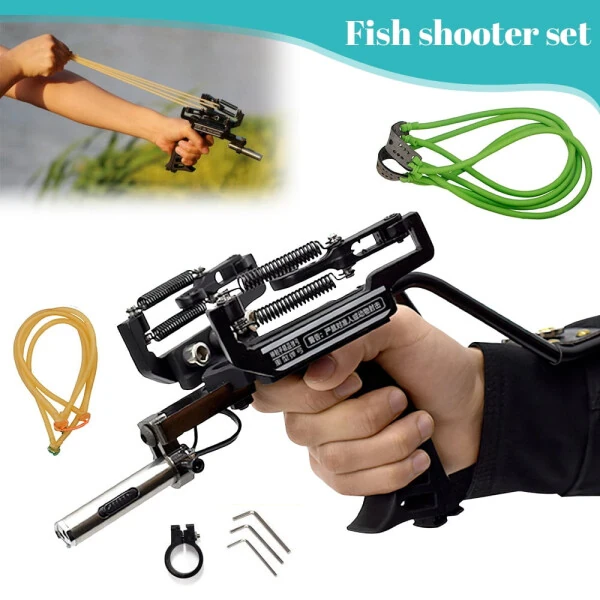 Рогатки DFITO Wrist Rocket с лазерным прицелом для взрослых, охоты на рыбу и стрельбы по рыбе. - 9