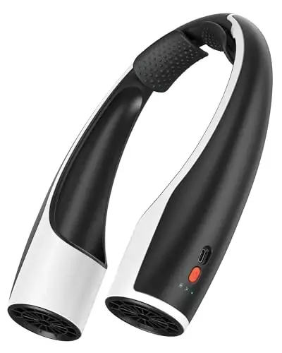 Rohent Portable Hands-Free Neck Fan - 4000mAh Battery, USB-C Rechargeable, Ultra-Quiet, 4 Adjustable Speeds – Perfect for Office, Outdoor, and Travel Use - ROHENT