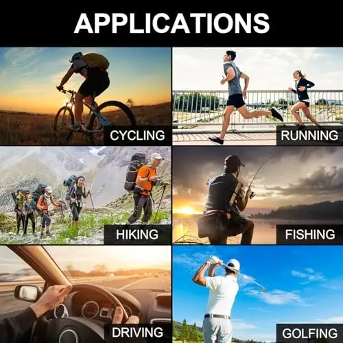 ROIBEAO Professional Cycling Glasses for Men Women, Sports Sunglasses UV Protection for Baseball Cycling Running Driving Golf - 7