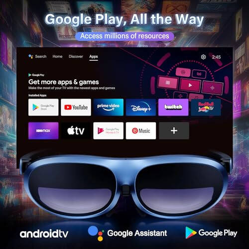 Rokid AR Joy Pack AR Glasses, Smart Glasses Max with Station, 360° Micro-OLED Display, Google Play, Media Streaming, HDCP Support & Cloud Gaming, Console, Android, iOS, Windows Compatible - 3