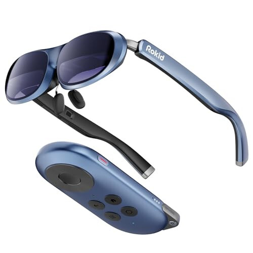Rokid AR Joy Pack AR Ko'zoynaklari, Smart Glasses Max stantsiyali, 360° Micro-OLED Displey, Google Play, Media Streaming, HDCP Yordami va Bulut O'yinlari, Konsol, Android, iOS, Windows bilan mos keladi - Rokid (1)