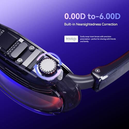 Rokid AR Joy Pack AR Ko'zoynaklari, Smart Glasses Max stantsiyali, 360° Micro-OLED Displey, Google Play, Media Streaming, HDCP Yordami va Bulut O'yinlari, Konsol, Android, iOS, Windows bilan mos keladi - 3