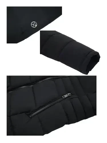 Rokka&Rolla Ayollar uchun Fleece Hood Parka Kurtka bilan Og'ir Uzun Qishki Palto - 11