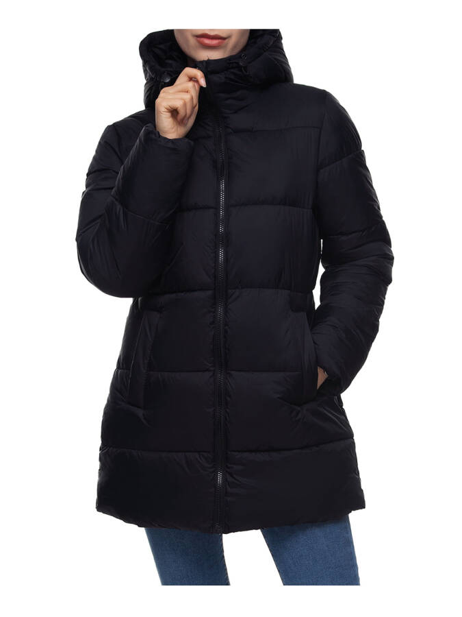Rokka&Rolla Ayollar Uzoq Palto Puffer Ko'ylagi, 2XL gacha - 1