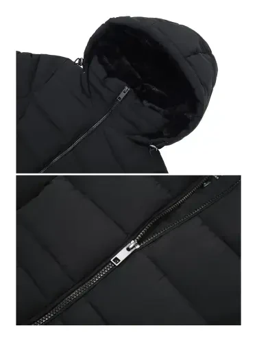 Rokka&Rolla Women's Heavy Long Winter Coat with Fleece Hood Parka Jacket- - 10