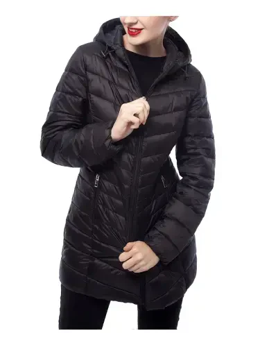 Rokka&Rolla Women's Light Long Coat Packable Puffer Jacket- - 6