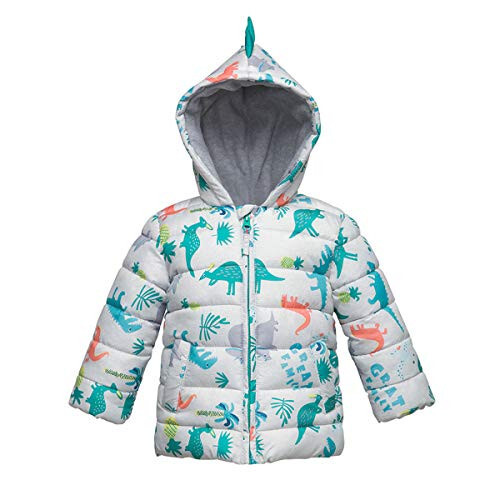 Rokka&Rolla Water-Resistant Fleece Lined Puffer Jacket for Newborn Infant Toddler - 1