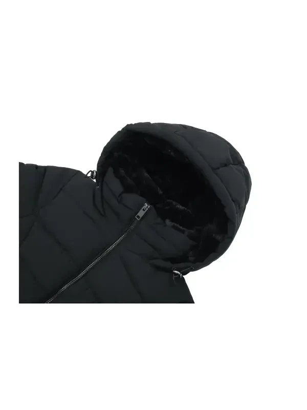 Rokka&Rolla Women's Heavy Long Winter Coat with Fleece Hood Parka Jacket - 9