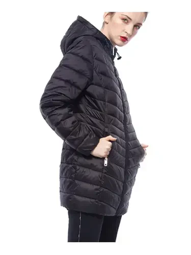 Rokka&Rolla Women's Light Long Coat Packable Puffer Jacket - 8