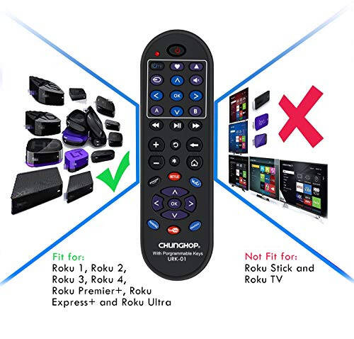 Roku Akış Oynatıcısı İçin 12 Öğrenme Tuşu ile Evrensel Uzaktan Kumanda, TV Ses Çubuğu Alıcısını Kontrol Etmek İçin Roku 1 2 4 Premier+ Express+ Ultra (Roku Stick, Roku TV, Roku Oyun İçin Değil) - 4