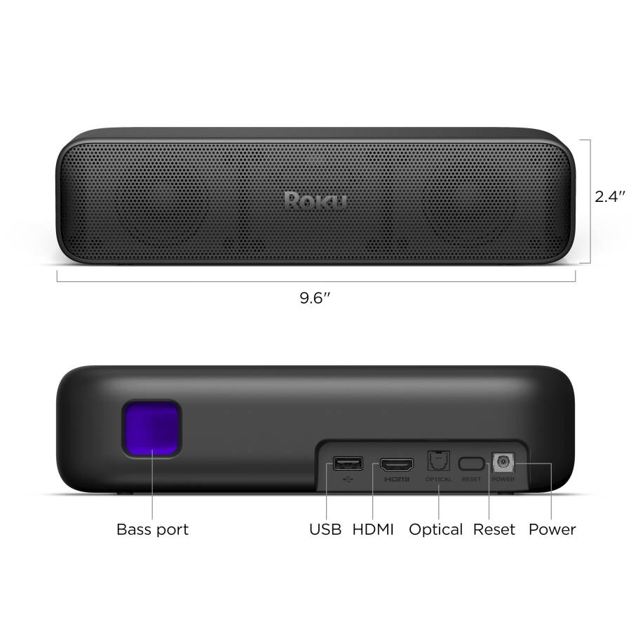 Roku Streambar SE - 2-in-1 TV Soundbar with Built-in Streaming, Premium Speakers, & Speech Clarity - 8