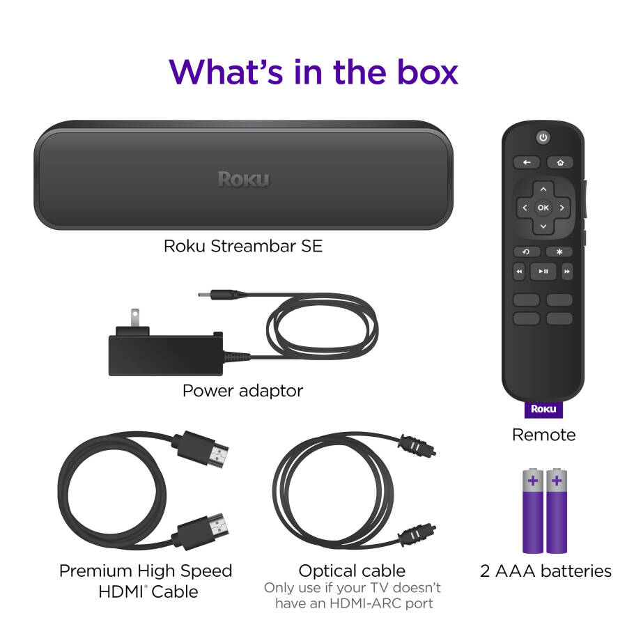 Roku Streambar SE - 2-in-1 TV Soundbar with Built-in Streaming, Premium Speakers, & Speech Clarity - 10