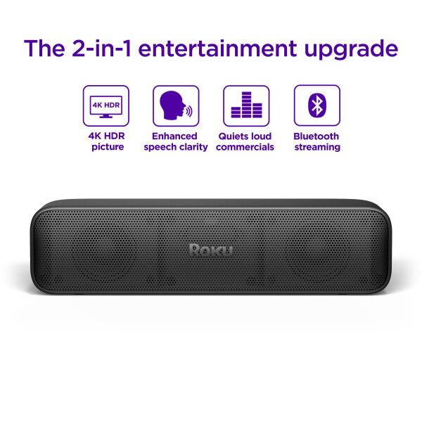 Roku Streambar SE - 2-in-1 TV Soundbar with Built-in Streaming, Premium Speakers, & Speech Clarity - 5