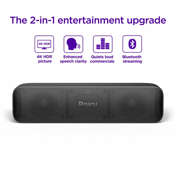 Roku Streambar SE - 2-in-1 TV Soundbar with Built-in Streaming, Premium Speakers, & Speech Clarity - 3