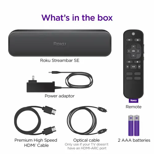 Roku Streambar SE - ichki oqim, birinchi darajali karnay va nutqni aniqlash xususiyatiga ega 2-in-1 televizor saundbar - 4