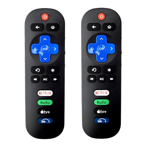 Roku TV İçin Yeni Evrensel TV Kumandası, TCL Roku/Hisense Roku/Onn Roku TV İçin Kumanda (Roku Stick ve Kutu İçin Değil) 【2'li Paket】 - 1