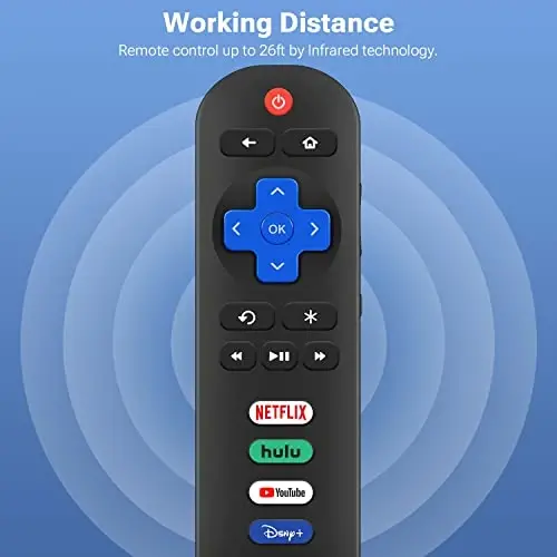 for Roku TV Remote, Compatible with TCL/Onn/Hisense/Insignia/Sharp/Element/Westinghouse Roku Series Smart TVs (RC280) - 5