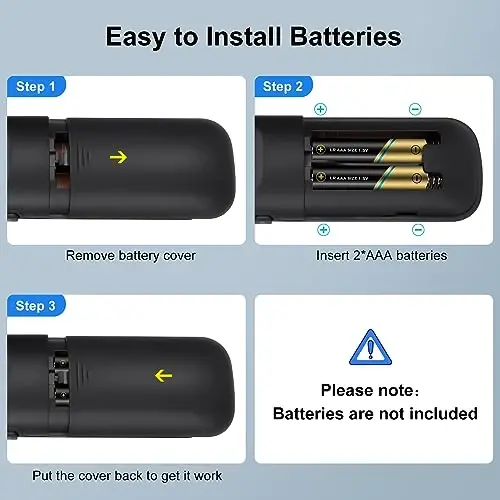 Roku-TV-Remote o'rnini bosuvchi, Hisense/Onn/Sharp Roku Series Smart TV'lar uchun mos keladi 【2 dona】 - 4