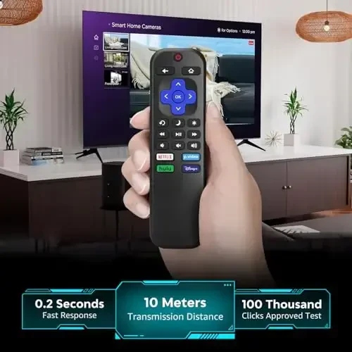 Roku-TV-Remote-Replacement uchun, TCL, ONN, Hisense Roku televizorlari uchun universal boshqaruv (Bu Roku Box, Stick, Express yoki Player bilan ishlamaydi) - 4