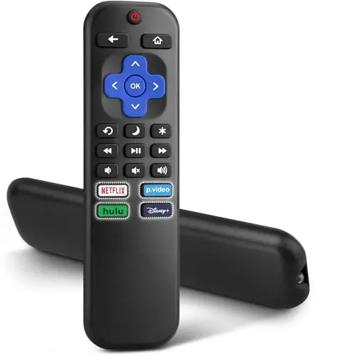 Roku-TV-Remote-Replacement uchun, TCL, ONN, Hisense Roku televizorlari uchun universal boshqaruv (Bu Roku Box, Stick, Express yoki Player bilan ishlamaydi) 