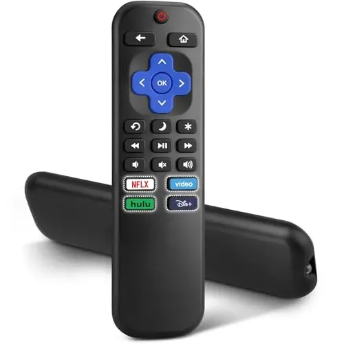 Roku-TV-Remote-Replacement uchun, TCL, ONN, Hisense Roku televizorlari uchun universal boshqaruv (Bu Roku Box, Stick, Express yoki Player bilan ishlamaydi) 