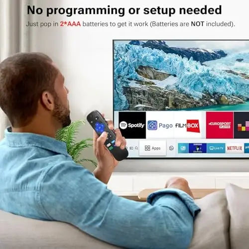 for Roku TV Remote Control Replacement, Compatible with TCL/Hisense/Onn/Insignia/Sharp/Roku TVs - 4