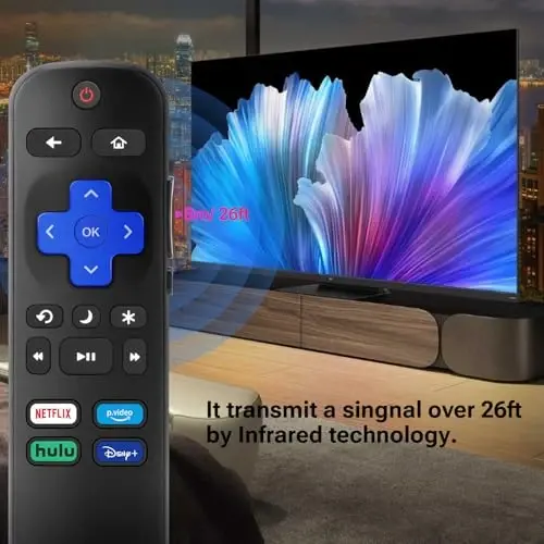 for Roku TV Remote Control Replacement, Compatible with TCL/Hisense/Onn/Insignia/Sharp/Roku TVs - 5