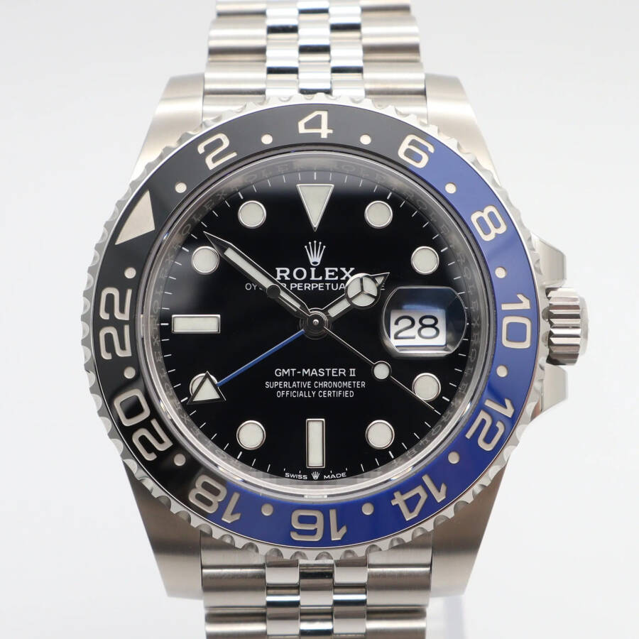 Rolex GMT-Master II Batgirl Keramik Po'lat Jubilee Bilaguchigi Erkaklar Soati 126710BLNR - 2