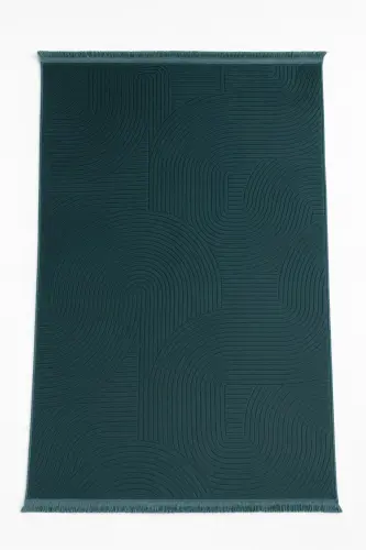 Rölyef Joy Düz Saçakl Kaymaz Taban Kesme Antre Halı Yolluk Antrasit-Koyu Gri - 1