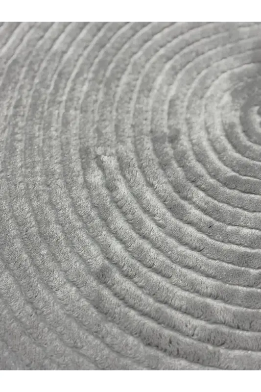 Rölyef Joy Gri Kaymaz Salon Koridor Mutfak Halısı Makinede Yıkanır-Gri - 2