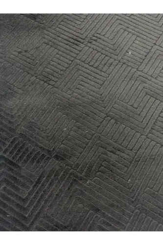 Rölyef Kaymaz Taban Oda Salon Koridor Mutfak Halı Yolluk Antrasit - Antrasit 