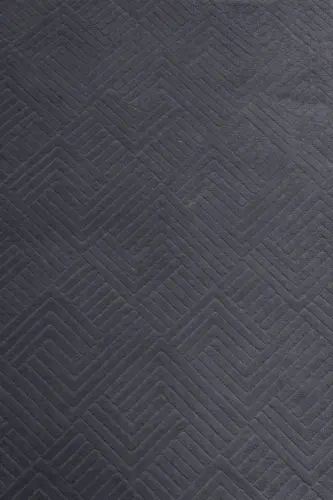 Rölyef Klasik Saçaklı Aden Yıkanabilir Kaymaz Taban Salon Mutfak Koridor Halı Yolluk Kilim ANTRASİT - Antrasit-x - 4