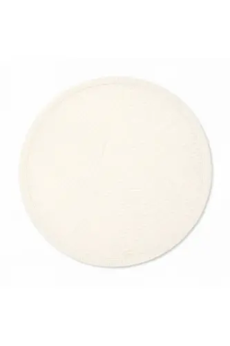 Rölyef Yuvarlak Düz Saçaklı Joy Krem Kaymaz Taban Halı Yolluk-Eekru1 - 2