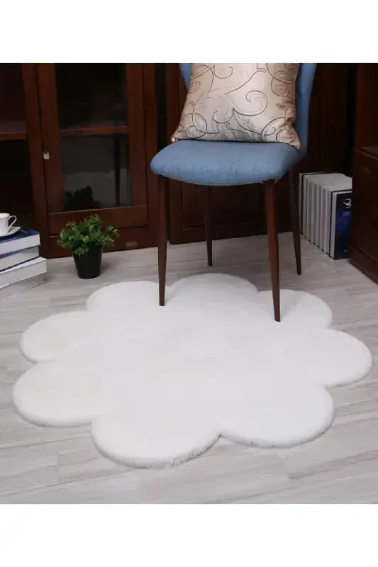 ромашка gul shakli gilam yashash xonasi bolalar xonasi peluş yotoq xonasi uchun tukli gilam zamonaviy mat-oq - ALGORAND HOME