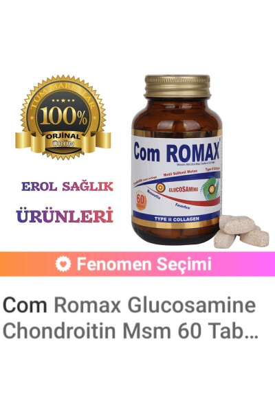 Romax Glucosamine Chondroitin MSM 60 Tablets - 4