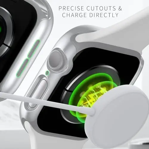 Rontion 6 Pack Hard PC Case Apple Watch Series 11/10 46mm bilan mos keladi, закалённое steklo ekran himoyachisi, Ultra yupqa chizishga chidamli himoya bamperi iWatch 11/10 46mm aksessuarlari uchun - 5