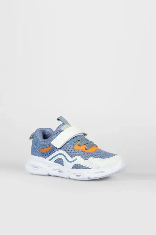 Rony Model Light-Up Boys' Baby and Kids Denim Phylon Sports Shoes - 3